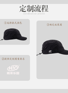 餐饮团建定制印logo速干鸭舌帽