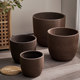 Purple sand retro rough large diameter flowerpot