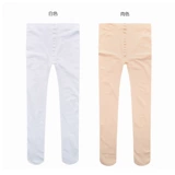 Детские белые леггинсы, нескользящие колготки