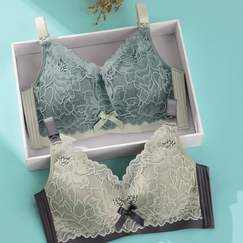 孕妇文胸怀孕期喂奶聚拢大码大胸 港模哺乳文胸