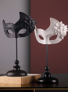 威尼斯面具酒架北欧风装饰摆件