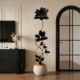 Simulated green plant black diamond indoor potted decorative tree