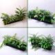 Simulated green plants and simulated flowers outdoor combination