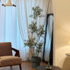 Nandina bamboo simulated green plants, high-end light luxury living room decorations, large balcony floor-standing, antique-style bionic fake plants