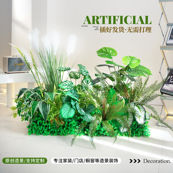 Artificial flower decoration balcony fence