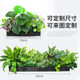 Simulated green plant combination ornaments flower design