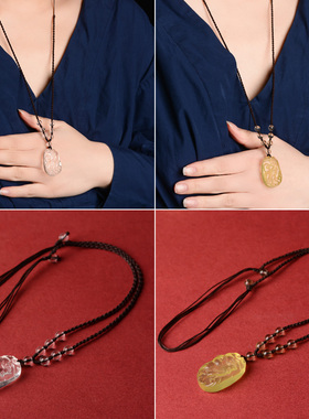 十二生肖玉石本命年天然黄水晶