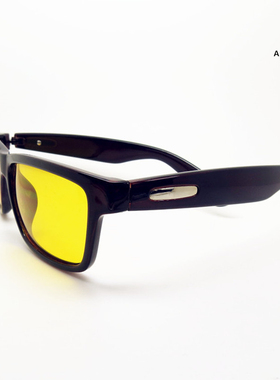 墨镜男女款夜视镜安全驾驶镜长方形框太阳眼镜防强光户外增亮e 镜