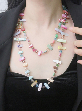 多巴胺项链长款叠戴海边配饰