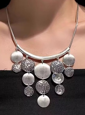 小众夸张中式颈链复古民族新款