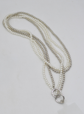 珍珠双层女双层腰链腰带