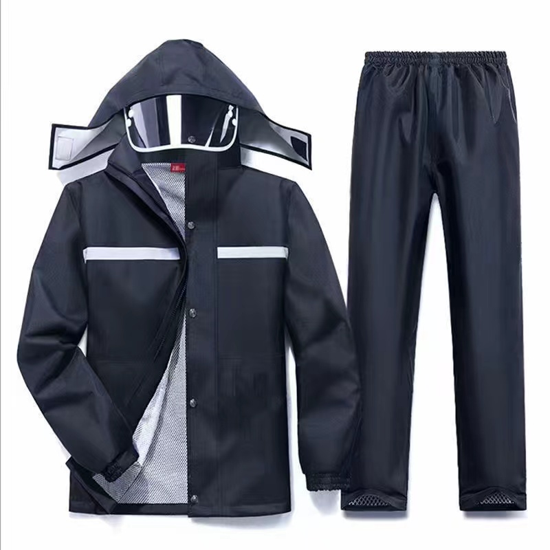 ride an double ick raincoat rain pants suit men''s adult - 图3