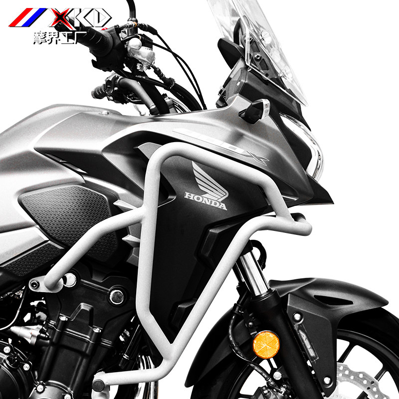 适用于本田cb400x改装保险杠碳钢上杠下杠加厚防摔杠发动机护杠
