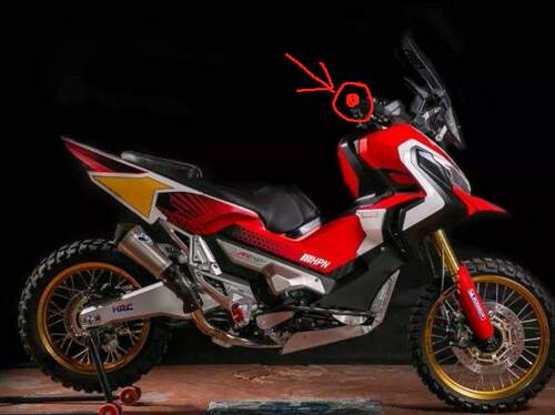 适用本田CB500/400X/F/X-ADV750非双1100改装手把堵贴纸 堵头贴标 - 图1