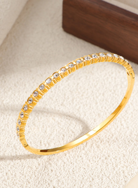 跨境新款不锈钢满天星手镯