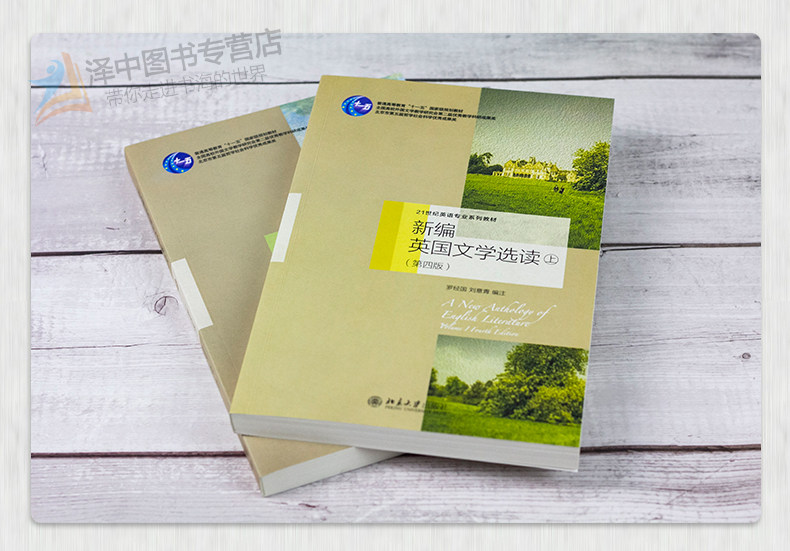 新编英国文学选读 罗经国 上下册 第四版第4版 英国文学作品选教材 英语专业考研用书 北京大学出版社