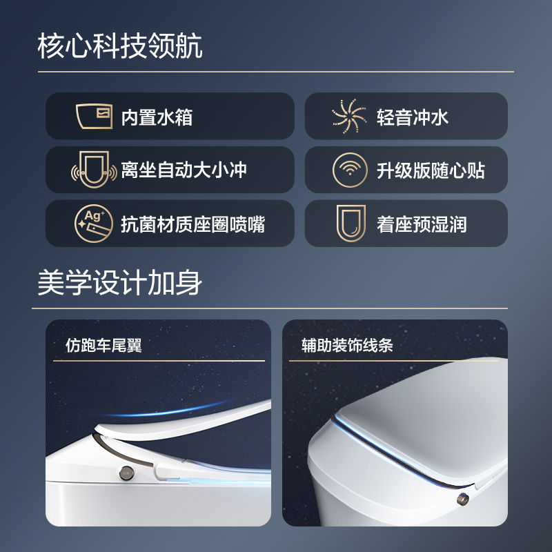 HEGII恒洁智能马桶坐便器无水压限制QS2pro - 图1