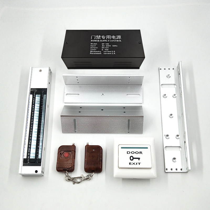 单双门遥控套装门禁系统楼宇智能感应门控制器电磁锁280kg磁力锁_虎窝淘