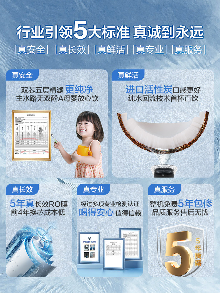 海尔净水器家用自来水智纯净水 海尔净水净水器