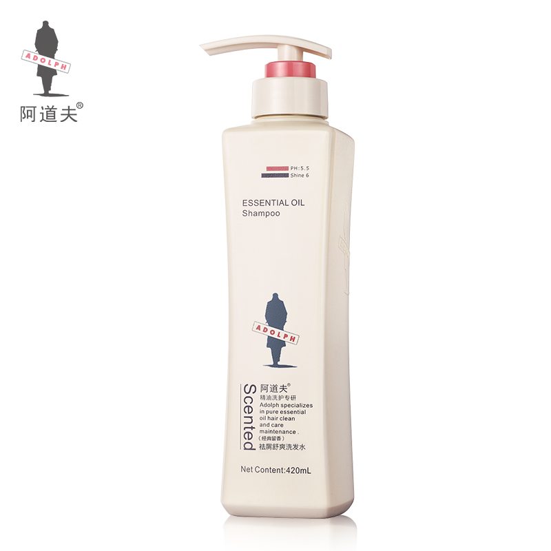 阿道夫控油祛屑止痒舒爽洗发水小瓶单瓶248ml/420ml/家庭装680ml - 图3