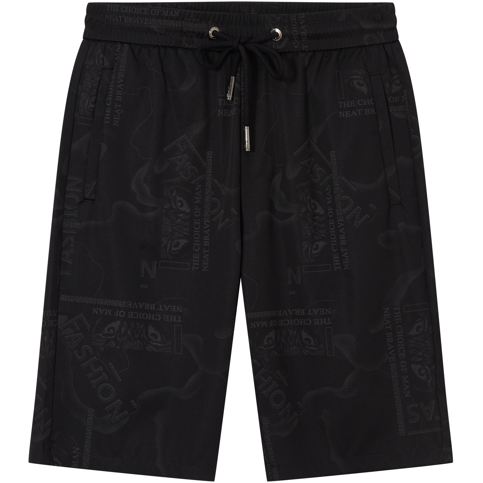 ZOUK欧洲站短裤男潮牌印花暗纹夏季薄款男裤子2024新款休闲沙滩裤,淘宝优惠券,粉丝福利购,淘宝优惠卷