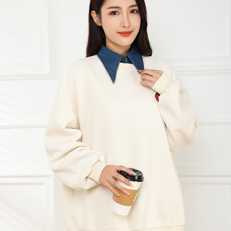 秋冬季内搭配毛衣卫衣大尖领假领子百搭女假领高端牛仔衬衫衬衣领 - 图3