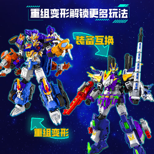 变形联盟6之星启之战合体惊奇普力士苍炎斩龙机器人玩具金刚男孩 - 图1