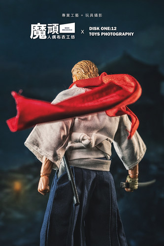 新款6寸1/12兵人衣服装男可动人偶金刚狼武士vtoys素体现货套装 - 图1