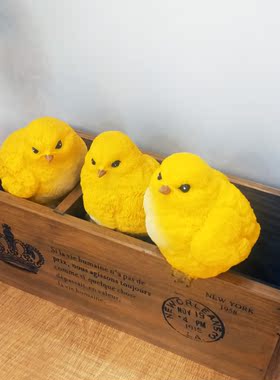 树脂小鸡摆设田园摆件