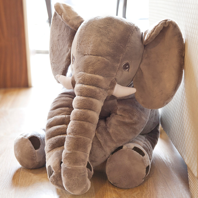 2024 Elephant Plush toy baby sleeping pillow stuffed - 图1