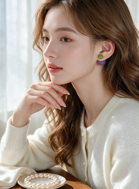 辣妹耳环女款显白气质