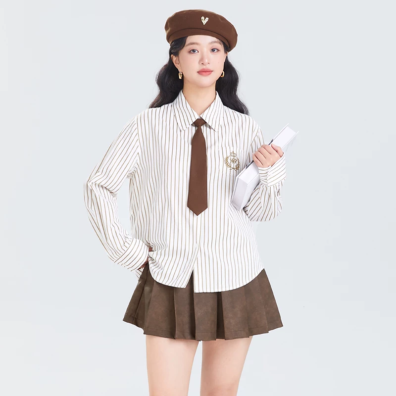 Universal tie, autumn shirt, plus size