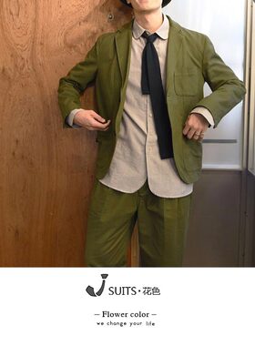 男女日系复古平头针织领带
