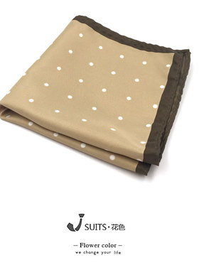 男士复古印花西服西装咖色黄色