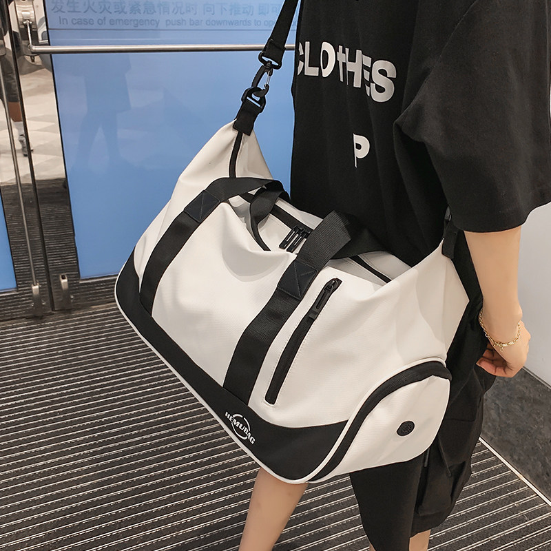 Dry and wet separation lightweight portable large capacity luggage bag