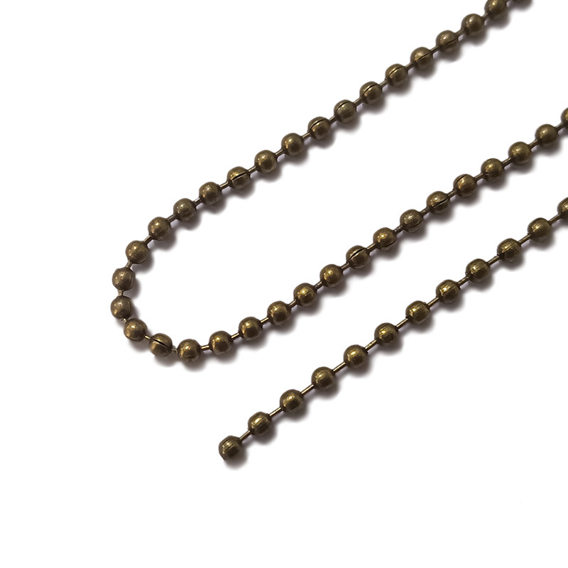 2.3mm珠链黑色枪黑圆珠链吊牌链鞋子箱包吊牌铁链1000条 镀镍工艺,淘宝优惠券,粉丝福利购,淘宝优惠卷