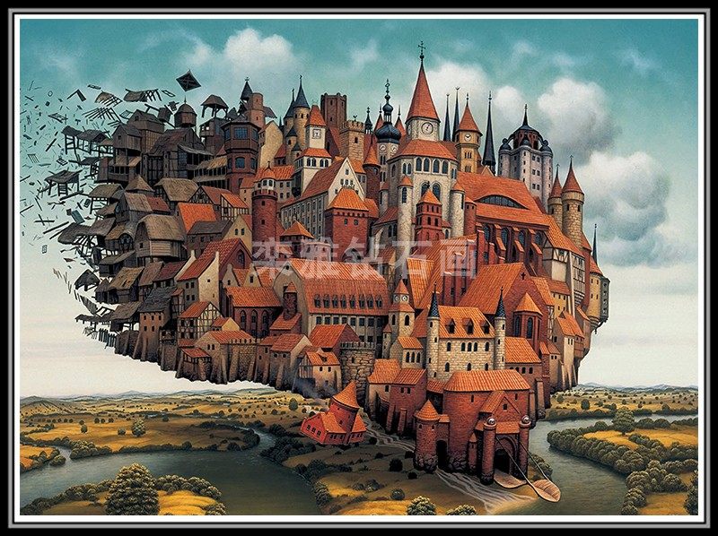 新款DIY方钻满钻钻石画天空之城飞城手工贴钻点钻十字绣钻石绣,淘宝优惠券,粉丝福利购,淘宝优惠卷