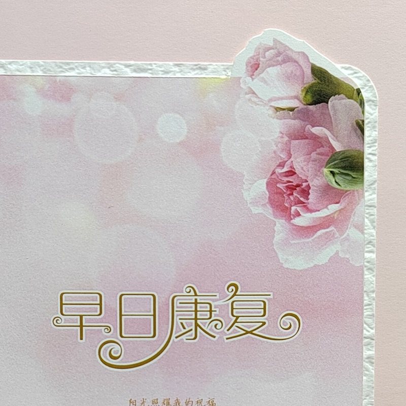 早日康复贺卡慰问住院病人礼物康乃馨护士员工家属产妇月子新生儿