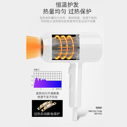 免费定制酒店吹风机壁挂式 宾馆专用浴室卫生间家用挂墙电吹风筒 - 图2