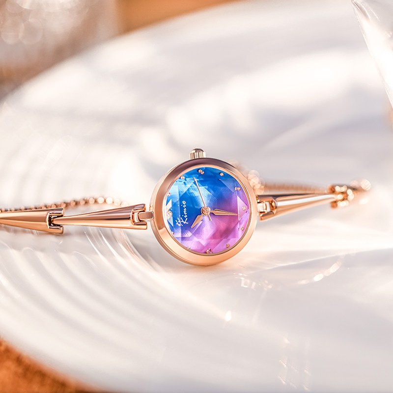 kimio金米欧渐变色女ins风手链表 kimio金米欧老林国产腕表