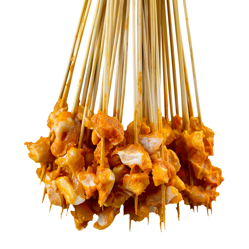 牛羊夺命小肉串半成品铁板鸭肠油炸串烧烤食材小吃新鲜手把串商用 - 图1
