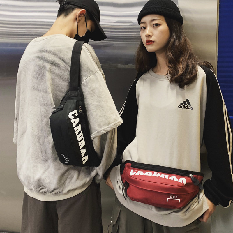 男韩版腰包随身运动休闲胸前包ins 龙帛男士包袋