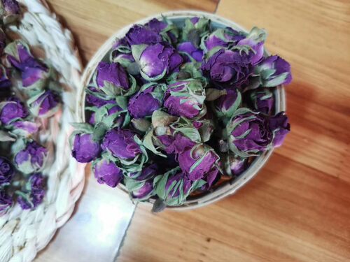 不熏无硫纯天然花茶 新疆和田玫瑰花大马士革花蕾250克新朵花茶 - 图2