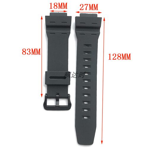 18MM适配卡西欧AE-1500WH/W-737手表带DW-291/WS1500树脂橡胶表带 - 图0