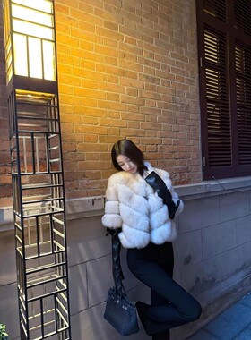 【优雅大小姐】香中古私藏搭皮草小能手Pu皮蝴蝶结手套