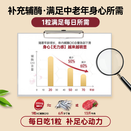 HealthyCare辅酶q10软胶囊澳洲保护心血管心脏健康加班熬夜男女性 - 图1