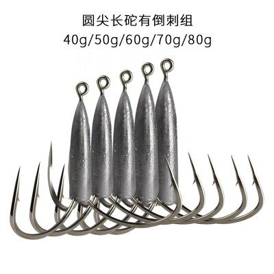 锚钩锚鱼钩三爪钩三角锚钩大号矛钩带铅锚钩鲢鱼鲢鳙挂鱼钩划鱼钩 - 图1
