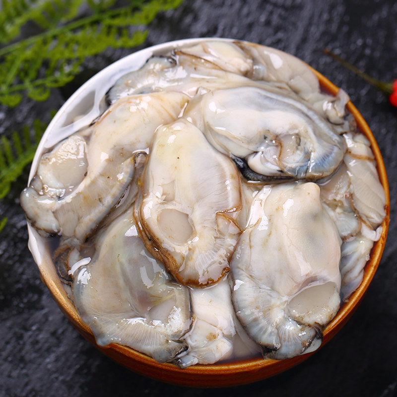 正宗精品生蚝肉新鲜海蛎子肉现剥冷冻牡蛎肉500g一罐满三包邮