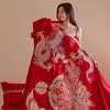 High-end simple wedding four-piece set that does not fade or pill