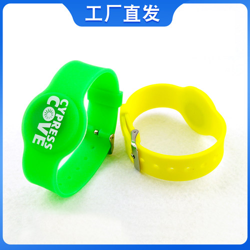 感应IC手腕卡游泳储物柜TK4100硅胶手环ID健身房洗浴手牌F08芯片 - 图3